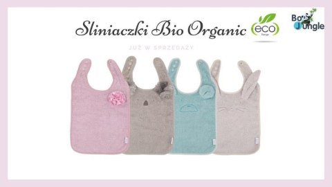 B-Śliniaczek Eco organic Bear blue mint