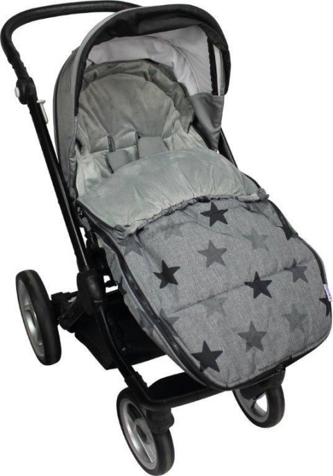 Śpiworek do wózka 6-36m Grey Stars