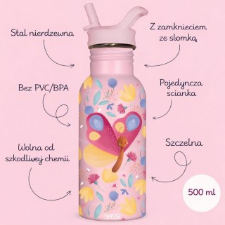 Butelka na wodę bidon 500 ml Motyl SASSI