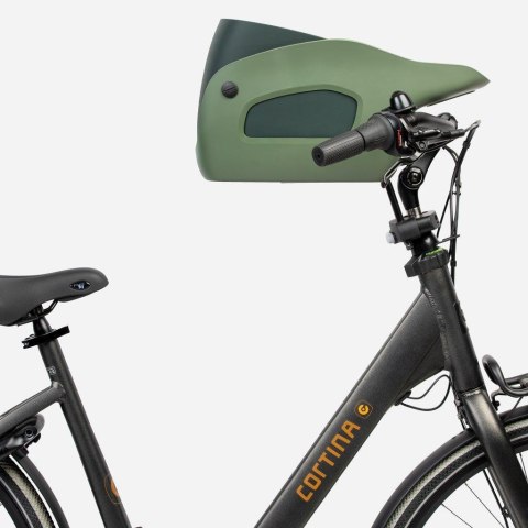 Koszyk rowerowy dla psa KVISP green S