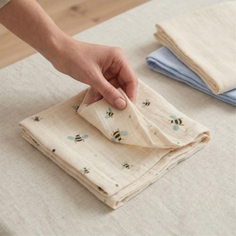 Muślinowe pieluszki 6 pack 70x70 cm Honeybee