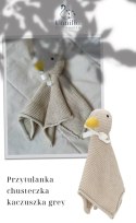 Przytulanka chusteczka Kaczuszka grey Vanilla Cop