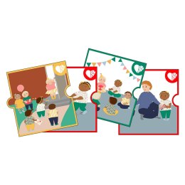 Akcesoria dla lalek Baby zestaw Karty Emocje zabawka dla dzieci Rubens Barn MICKI