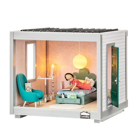 Domek dla lalek pokój 22 cm zabawka dla dzieci odgrywanie ról moduły Lundby MICKI