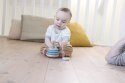 Drewniana układanka niebieska piramida zabawka nakładanka kółka nauka Micki MICKI