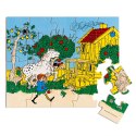 Drewniane puzzle Pippi Langstrumpf 20 szt. edukacyjna zabawka dla dzieci MICKI