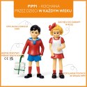 Figurki Tommy i Annika zestaw dla dzieci, Pippi Langstrumpf, zabawa lalkami MICKI