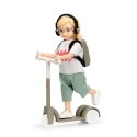 Lalka dziewczynka na hulajnodze zestaw, nastolatka, domek dla lalek, Lundby MICKI