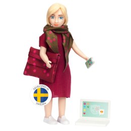 Lalka mama kobieta biznesu zestaw z akcesoriami, komputer, telefon, Lundby MICKI
