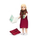 Lalka mama kobieta biznesu zestaw z akcesoriami, komputer, telefon, Lundby MICKI