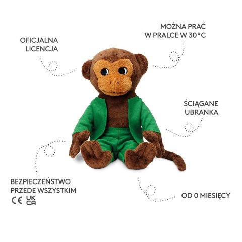 Maskotka małpka Pippi Langstrumpf Pan Nilsson 23 cm, przytulanka dla dzieci MICKI