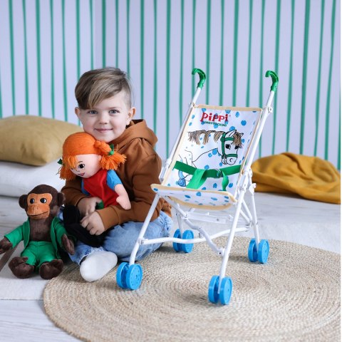 Maskotka małpka Pippi Langstrumpf Pan Nilsson 23 cm, przytulanka dla dzieci MICKI