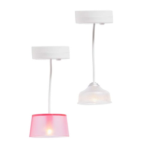 Oświetlenie domku dla lalek zestaw, wyposażenie, lampy zabawka domki Lundby MICKI