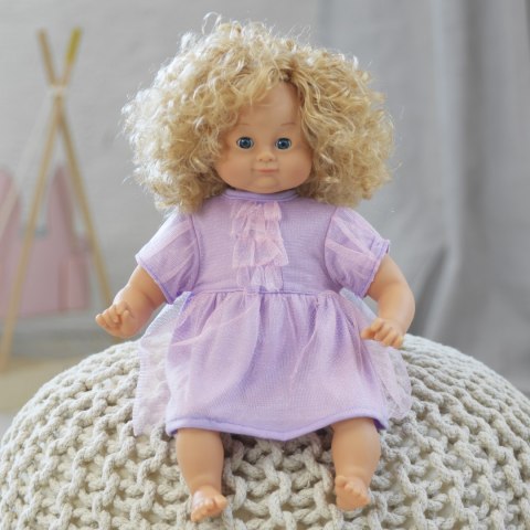 Sukienka tiulowa na imprezę dla lalki 36-40 cm, ubranka dla lalek, Skrallan MICKI