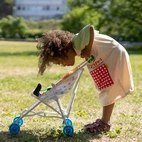 Wózek dla lalek konik Alfonso spacerówka zabawka dla dzieci lalki Pippi MICKI