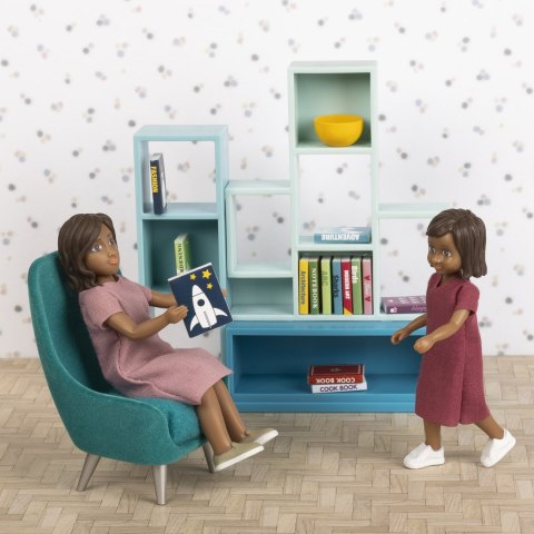 Zestaw mebli fotele do domku dla lalek, zabawka dla dzieci, domek, Lundby MICKI