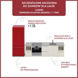 Zestaw mebli kuchennych do domku dla lalek basic, lodówka, kuchnia Lundby MICKI