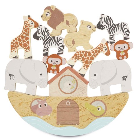 Arka Noego, zabawka balansująca, figurki, statek, zwierzątka, Le Toy Van Le Toy Van