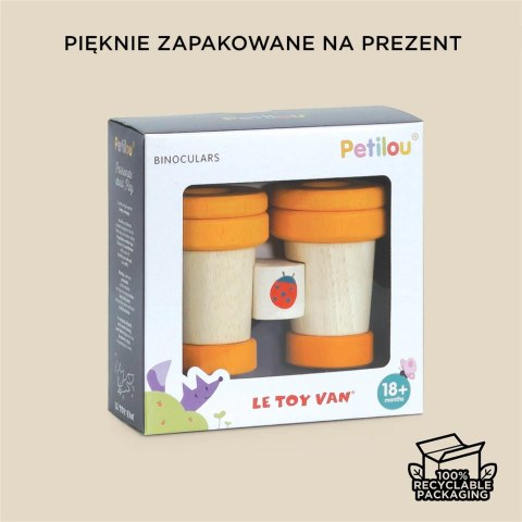 Drewniana lornetka zabawka sensoryczna dla dzieci, kalejdoskop, Le Toy Van Le Toy Van