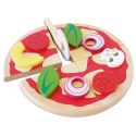 Drewniana pizza zabawka dla dzieci, odgrywanie ról, gotowanie, Le Toy Van Le Toy Van