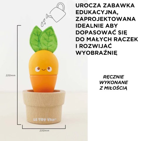 Drewniana układanka warzywa, zabawka edukacyjna dla dzieci, Le Toy Van Le Toy Van