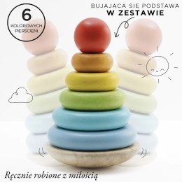 Drewniana układanka zabawka edukacyjna, piramida dla dzieci, Le Toy Van Le Toy Van