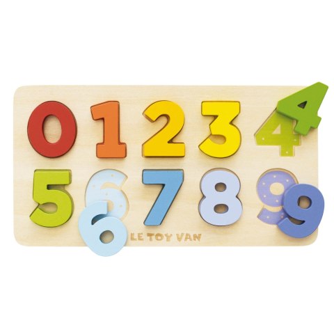 Drewniane cyferki zabawka edukacyjna dla dzieci sorter kształtów Le Toy Van Le Toy Van