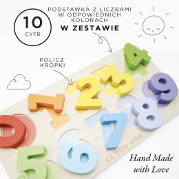 Drewniane cyferki zabawka edukacyjna dla dzieci sorter kształtów Le Toy Van Le Toy Van