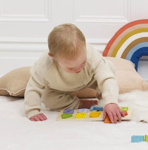 Drewniane cyferki zabawka edukacyjna dla dzieci sorter kształtów Le Toy Van Le Toy Van