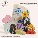 Drewniane figurki rybki, zabawka edukacyjna układanka dla dzieci Le Toy Van Le Toy Van