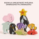 Drewniane figurki rybki, zabawka edukacyjna układanka dla dzieci Le Toy Van Le Toy Van