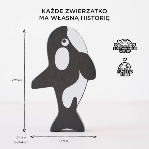 Drewniane figurki rybki, zabawka edukacyjna układanka dla dzieci Le Toy Van Le Toy Van