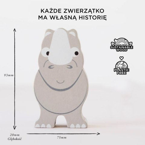 Drewniane figurki zwierzątka afrykańskie, zabawka układanka, Le Toy Van Le Toy Van