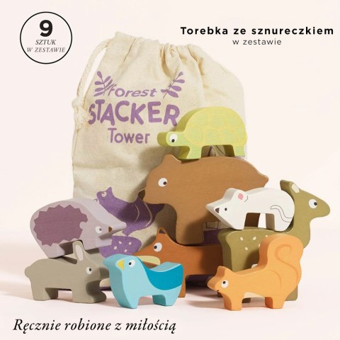 Drewniane figurki zwierzątka leśne zabawka dla dzieci, układanka Le Toy Van Le Toy Van