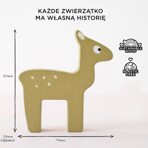Drewniane figurki zwierzątka leśne zabawka dla dzieci, układanka Le Toy Van Le Toy Van