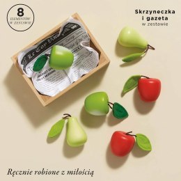 Drewniane jabłka i gruszki w skrzynce, zabawka dla dzieci, sklep Le Toy Van Le Toy Van