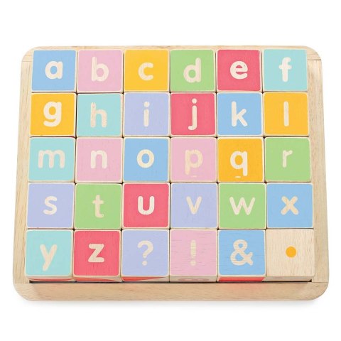 Drewniane klocki ABC zabawka edukacyjna dla dzieci, nauka liter, Le Toy Van Le Toy Van