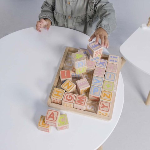Drewniane klocki ABC zabawka edukacyjna dla dzieci, nauka liter, Le Toy Van Le Toy Van