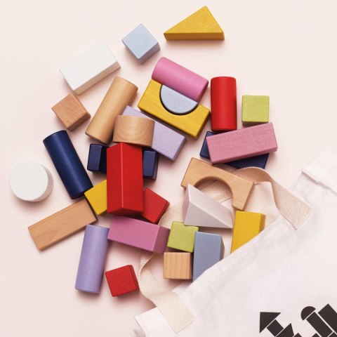 Drewniane klocki zestaw 60 sztuk zabawka edukacyjna dla dzieci, Le Toy Van Le Toy Van