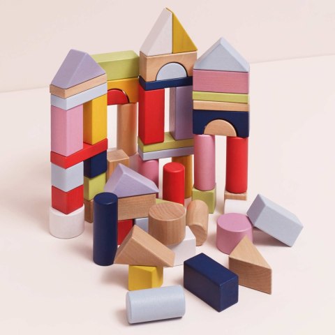 Drewniane klocki zestaw 60 sztuk zabawka edukacyjna dla dzieci, Le Toy Van Le Toy Van