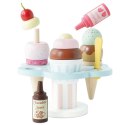 Drewniane lody rożki zestaw Carlo's Gelato, zabawka, lodziarnia, Le Toy Van Le Toy Van