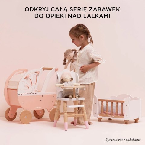 Drewniane łóżeczko dla lalek, zabawka dla dzieci, zabawa lalkami Le Toy Van Le Toy Van