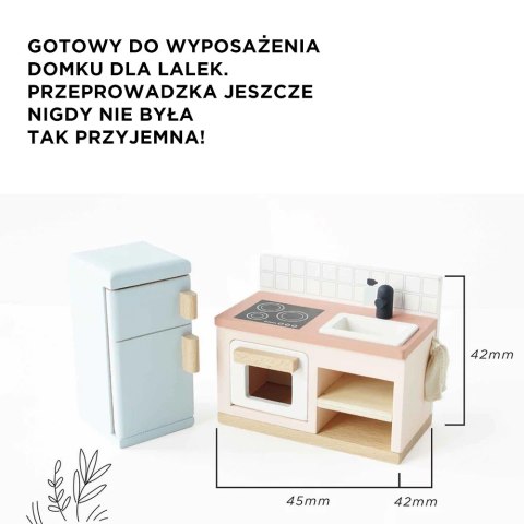 Drewniane mebelki do domku dla lalek duży zestaw, zabawka dzieci Le Toy Van Le Toy Van