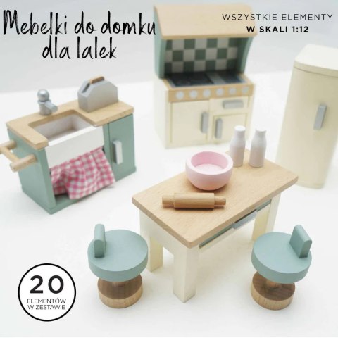Drewniane mebelki do domku dla lalek kuchnia Daisylane, zestaw Le Toy Van Le Toy Van
