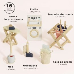 Drewniane mebelki do domku dla lalek zestaw pralnia, zabawka Le Toy Van Le Toy Van
