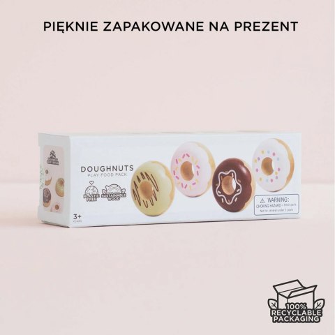 Drewniane pączki zestaw, zabawka donut, gotowanie, cukiernia, Le Toy Van Le Toy Van