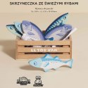 Drewniane ryby w skrzynce, zabawka dla dzieci, stragan, sklep Le Toy Van Le Toy Van