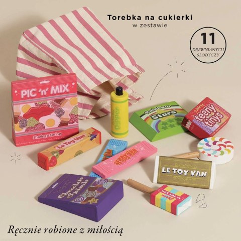 Drewniane słodycze zestaw, zabawka dla dzieci, zabawa w sklep, Le Toy Van Le Toy Van
