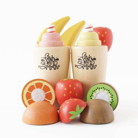 Drewniany blender + zestaw owoców Fruit & Smooth, zabawka dzieci Le Toy Van Le Toy Van