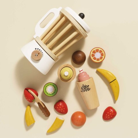 Drewniany blender + zestaw owoców Fruit & Smooth, zabawka dzieci Le Toy Van Le Toy Van